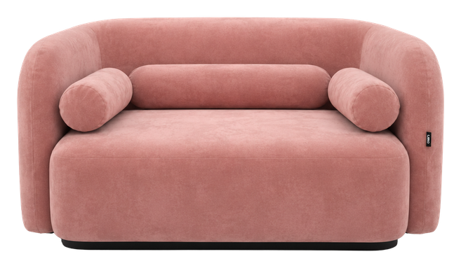 Vienna sofa in dusty rose, product view
