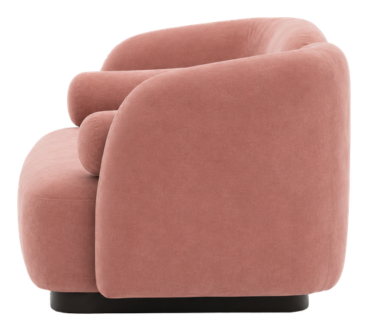 Vienna sofa in dusty rose, product view