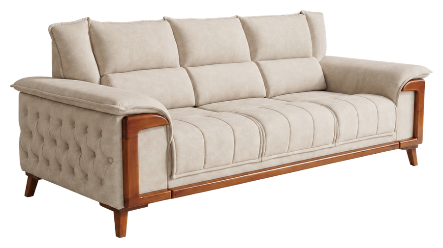 Aurelia sofa in cream, product view