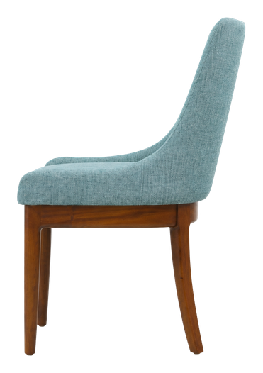Mira dining chair in teal, product view