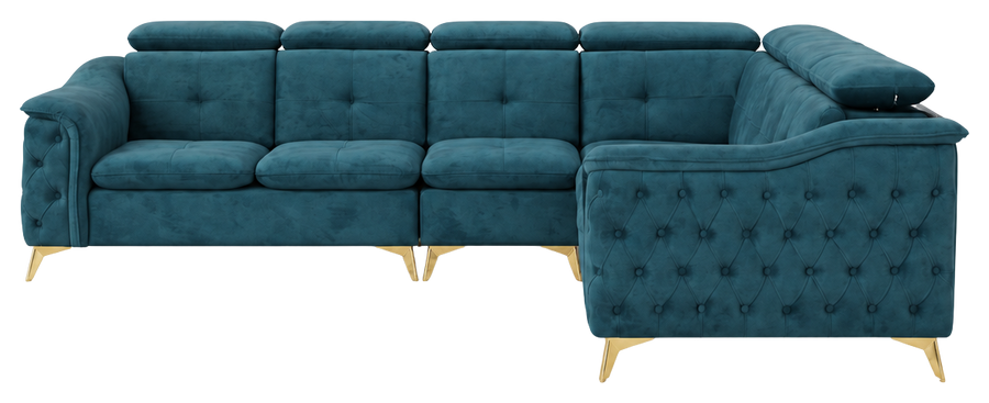 Imperia sofa in deep teal, product view
