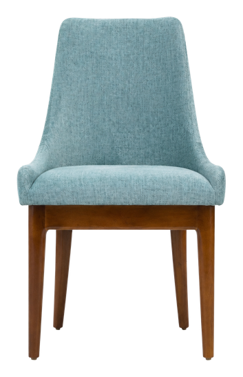 Mira dining chair in teal, product view