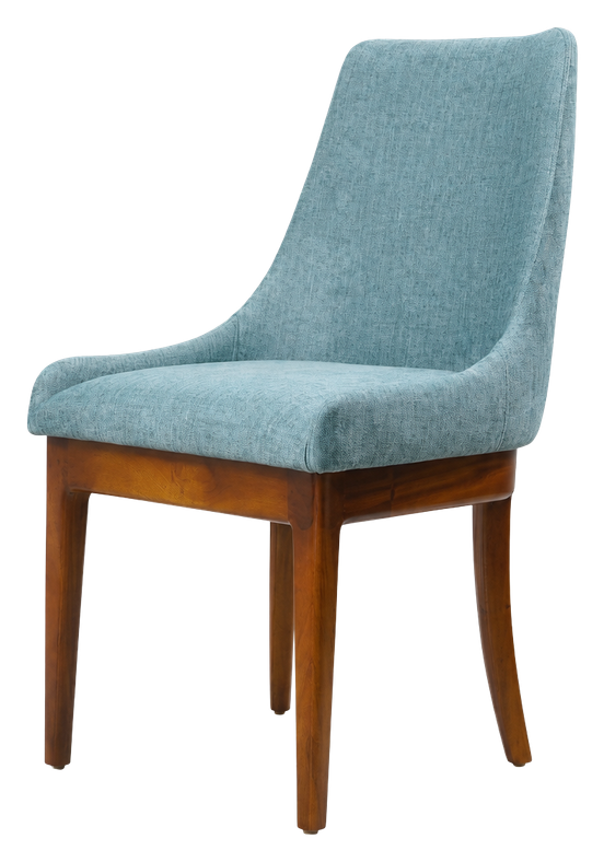 Mira dining chair in teal, product view
