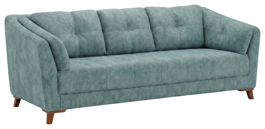 Celadon sofa in muted teal, product view