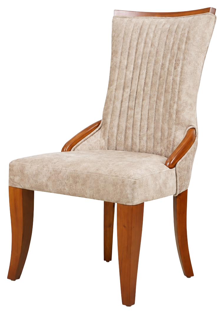 Winston dining chair in light beige, product view