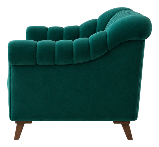 Florence sofa in emerald green, product view