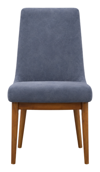 Livia dining chair in slate blue, product view