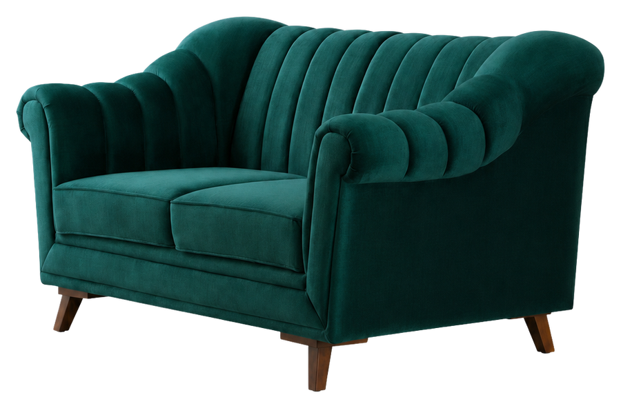 Florence sofa in emerald green, product view