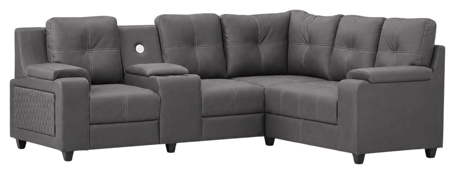 Oslo sofa in charcoal grey, product view