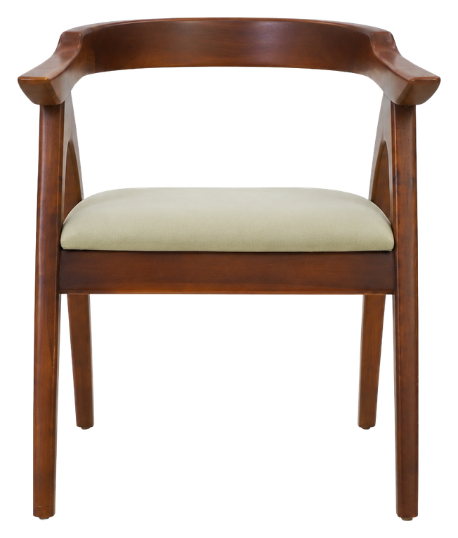 Orion accent chair in pale sage, product view