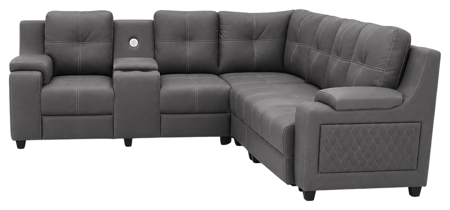 Oslo sofa in charcoal grey, product view