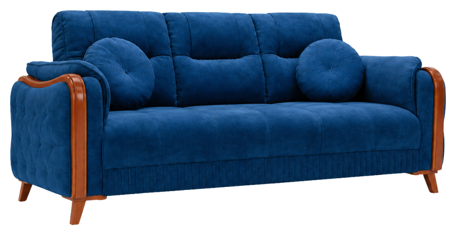 Torino sofa in royal blue, product view