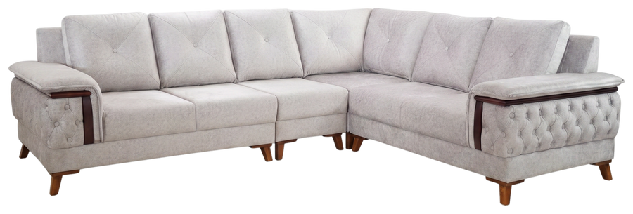 Kensington sofa in light grey, product view