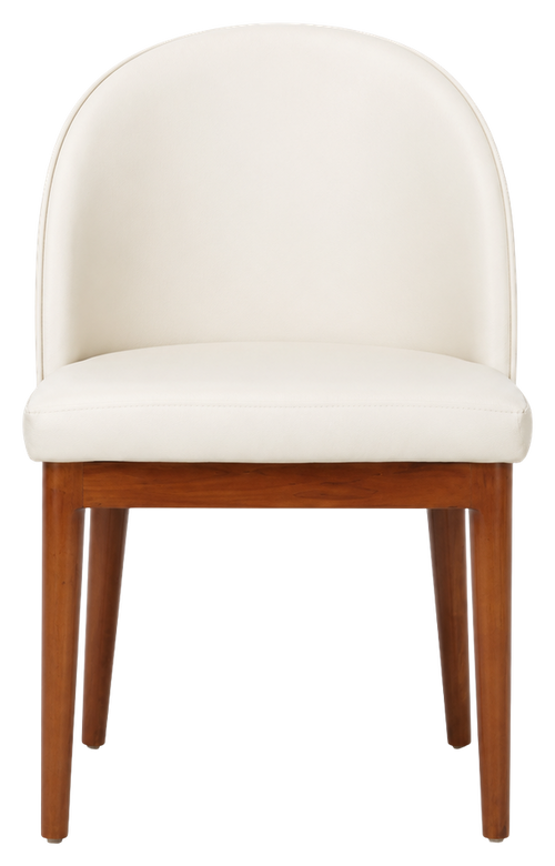 Arden dining chair in ivory, product view