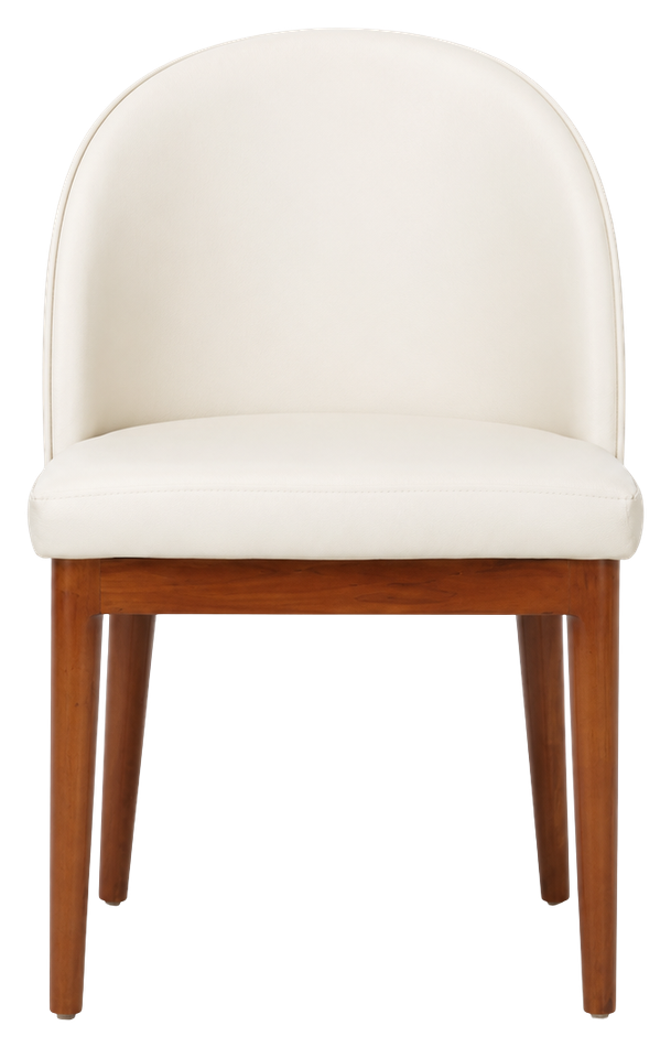 Arden dining chair in ivory, product view