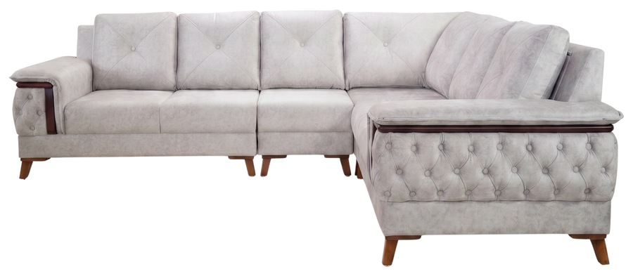Kensington sofa in light grey, product view