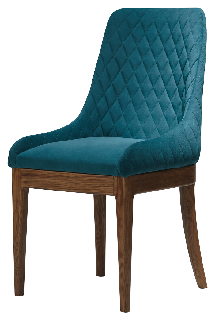 Marina dining chair in teal, product view
