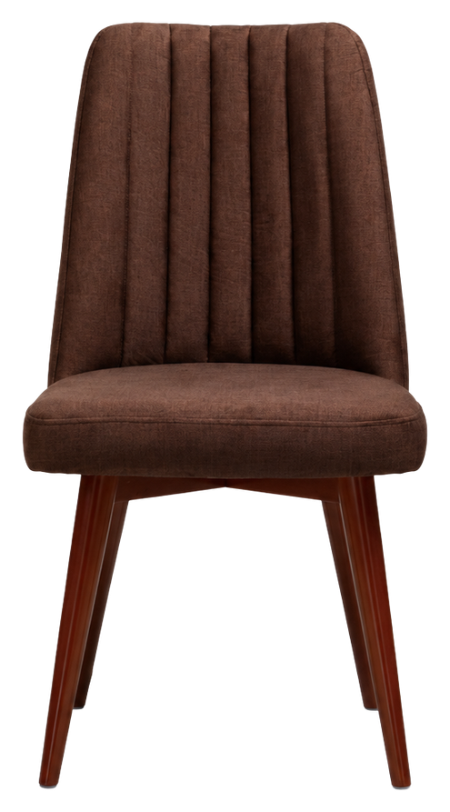 Bruno dining chair in chocolate brown, product view