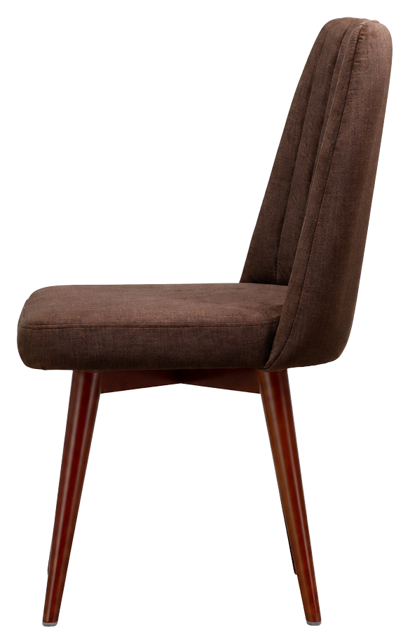 Bruno dining chair in chocolate brown, product view