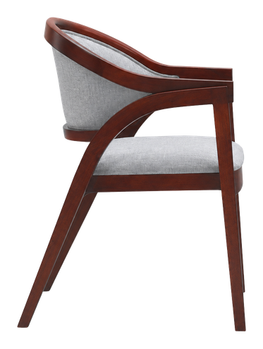 Rowan accent chair in grey, product view