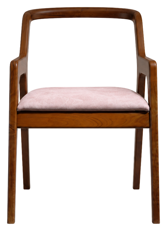 Mercer accent chair in dusty pink, product view