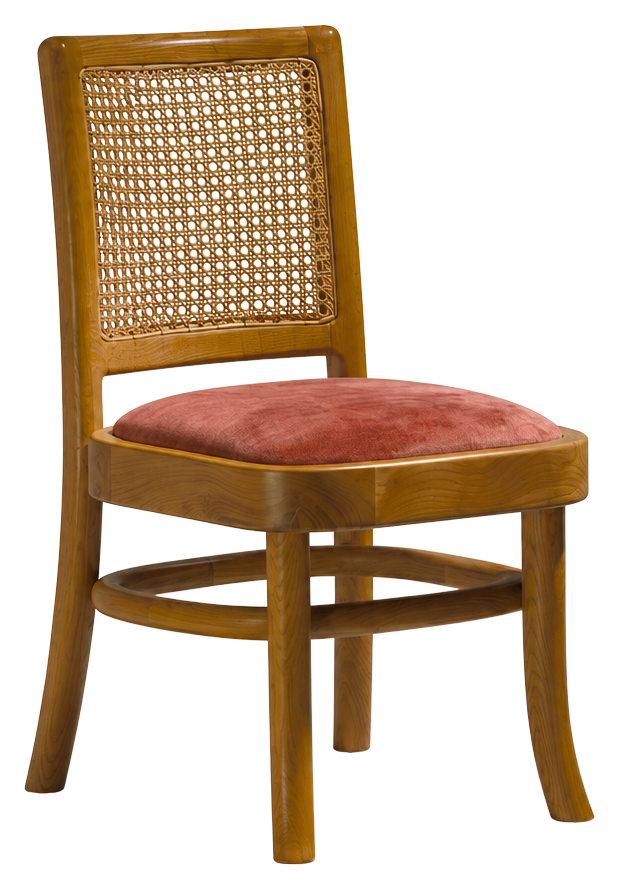 Caneva dining chair in terracotta, product view