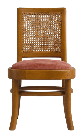 Caneva dining chair in terracotta, product view