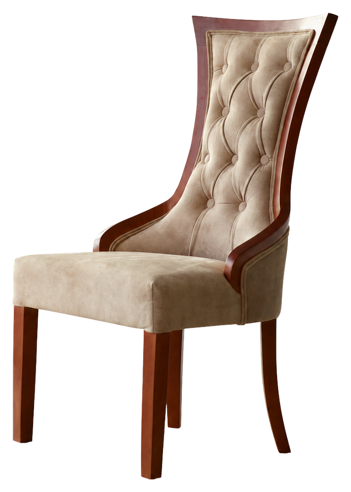 Royale accent chair in taupe, product view
