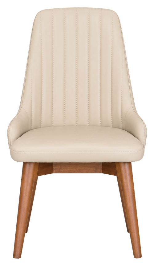 Alba dining chair in cream, product view