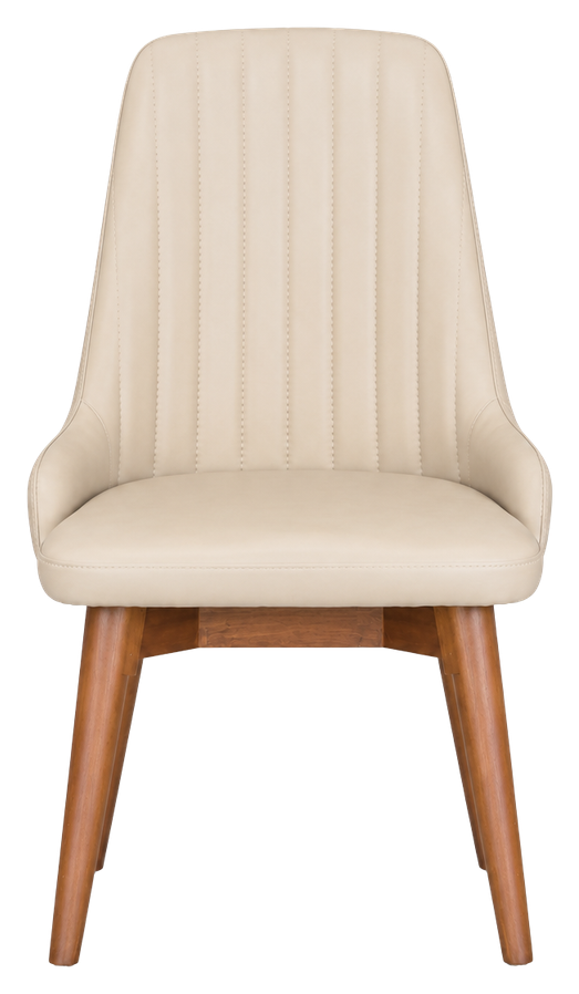 Alba dining chair in cream, product view