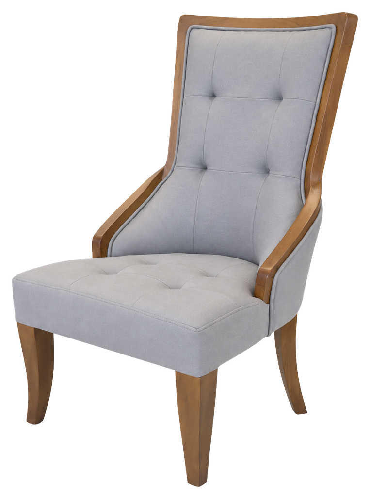 Bellagio accent chair in powder blue, product view
