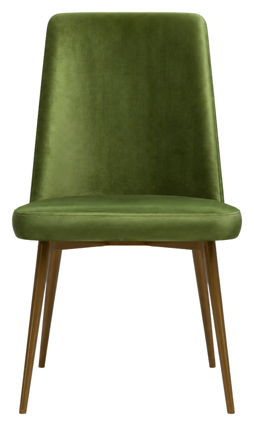 Fern dining chair in green, product view