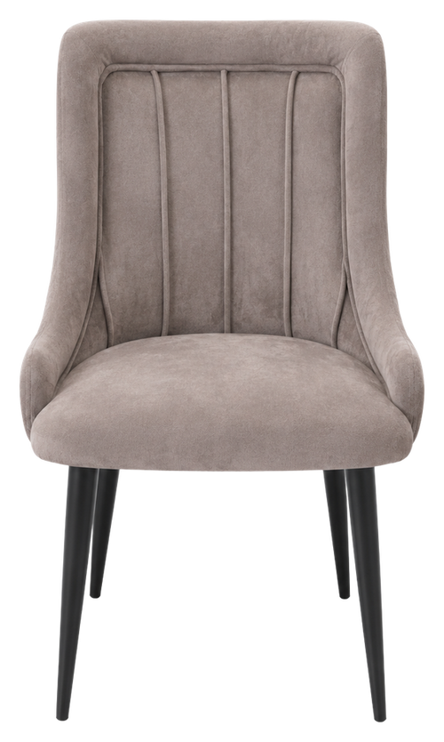 Azure dining chair in taupe, product view