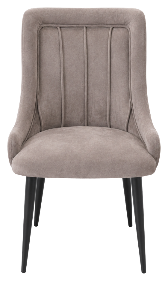 Azure dining chair in taupe, product view