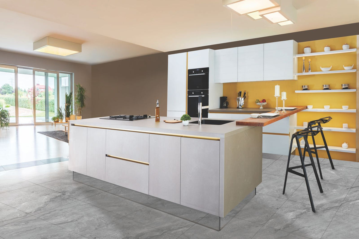 Island kitchen layout — stock placeholder, pending real Liro photography