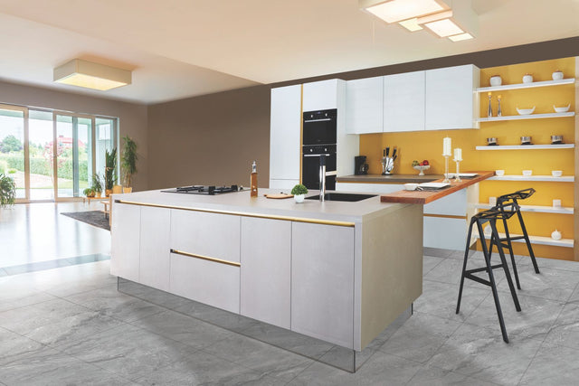 Island kitchen layout — stock placeholder, pending real Liro photography